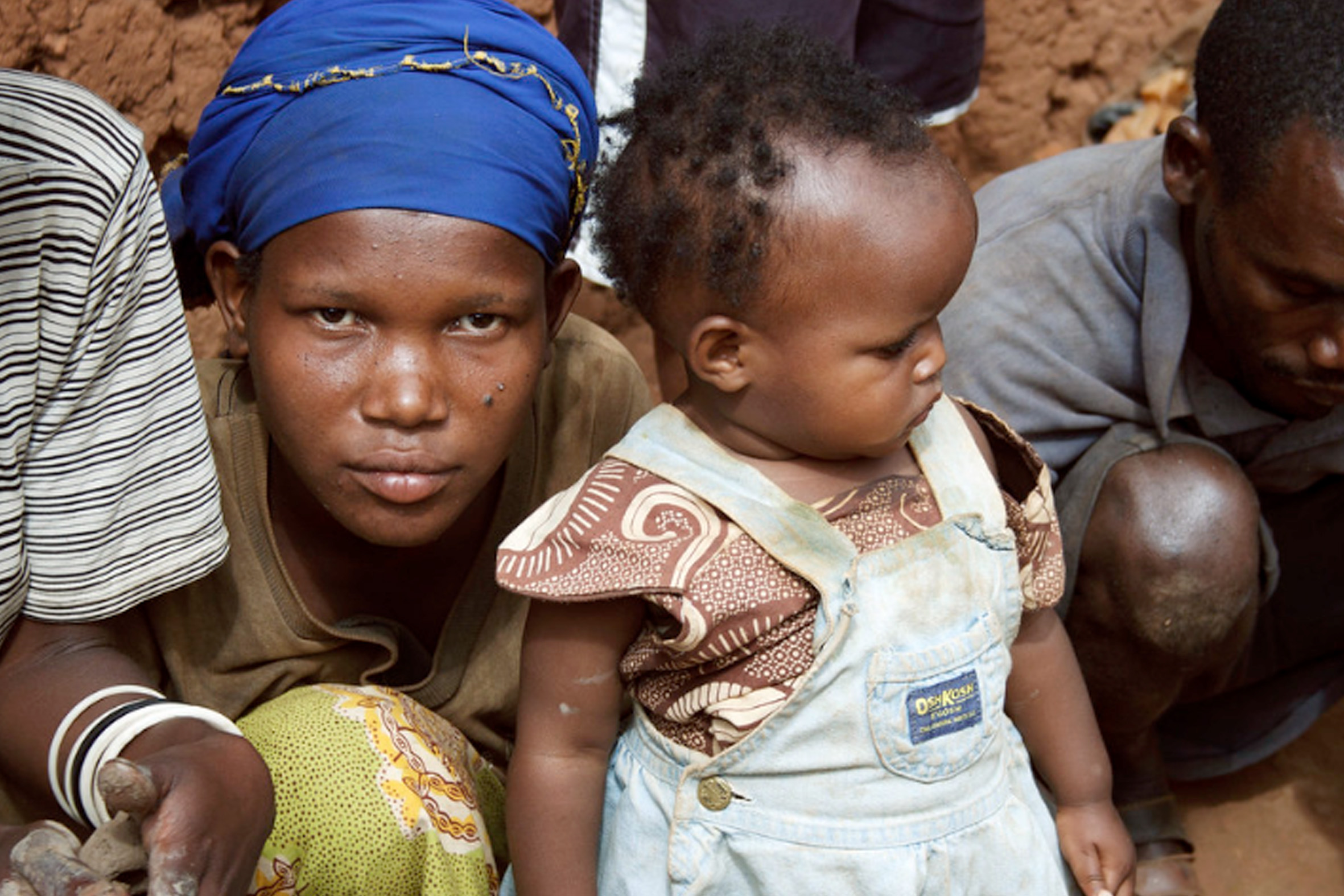 United Rwandese family in a village near Kigali