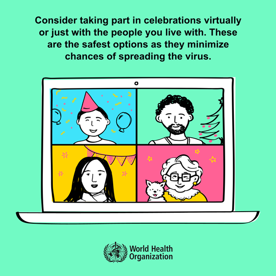 Social gathering 3 Consider virtual celebrations