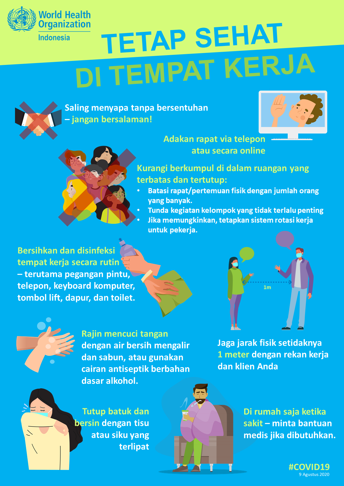 Stay Healthy in the Workplace poster BI