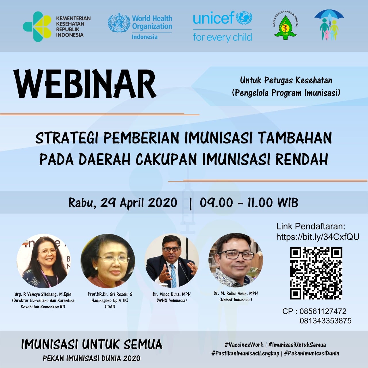 World Immunization Week Webinar Poster