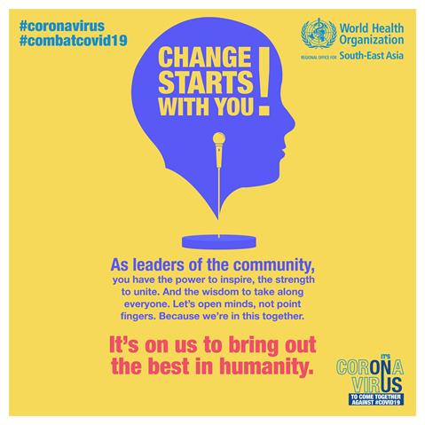 Change Starts with you Stigma community leaders