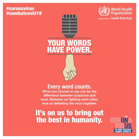 Your words have power Stigma Media Post