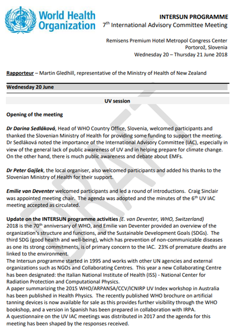 7th INTERSUN meeting, June 2018: Minutes
