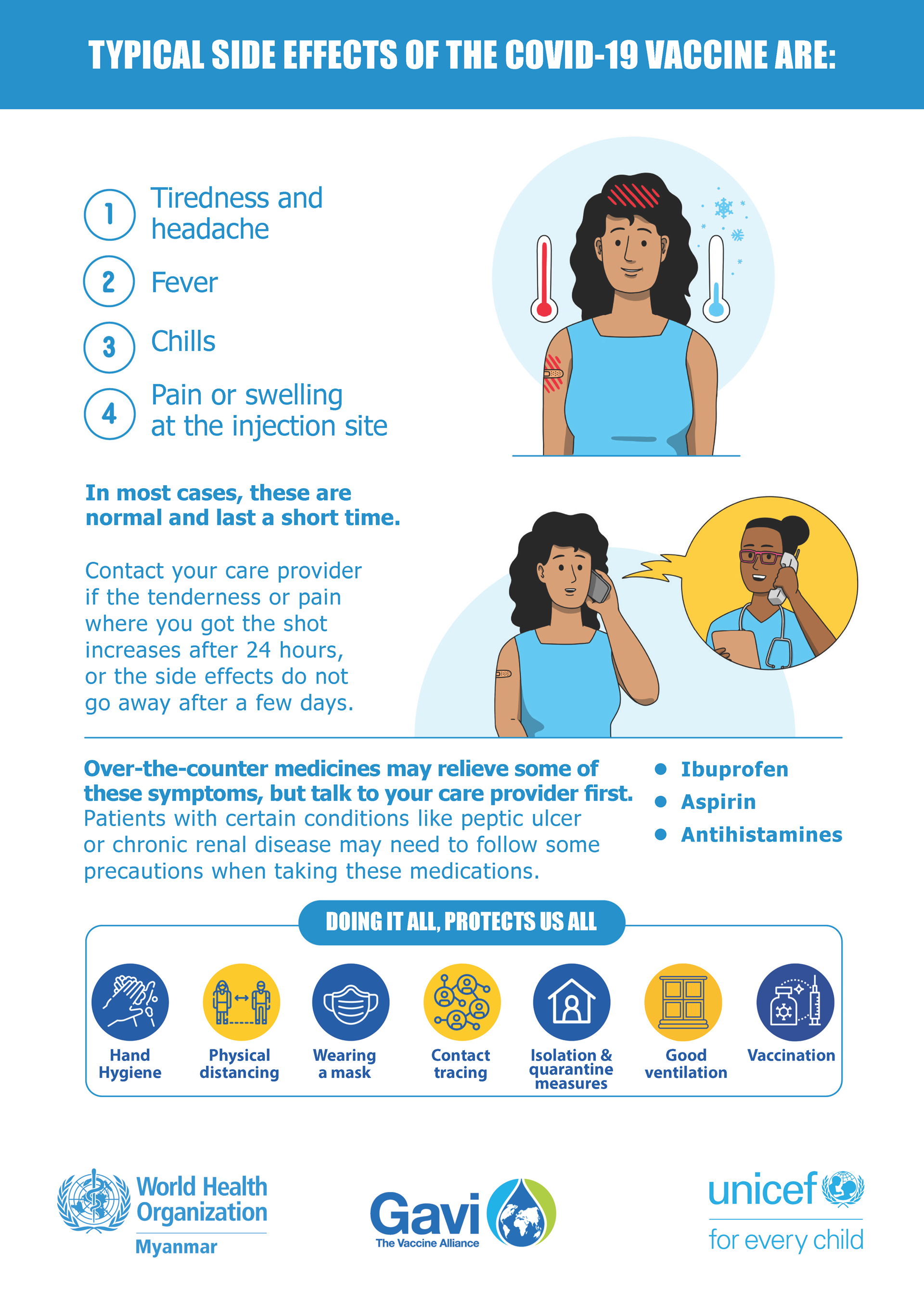 Typical side effects of COVID-19 vaccine